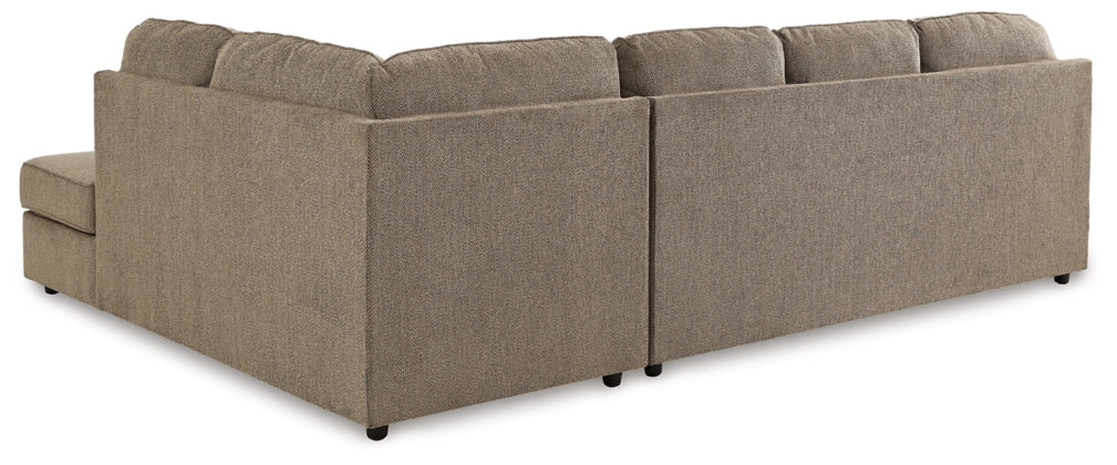 O'Phannon 2-Piece Sectional with left-arm facing sofa chaise and right-arm facing corner chaise - Putty