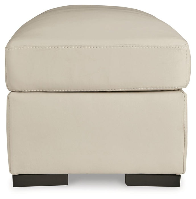 Treasure Trove - Ottoman - Leather Match - Almond