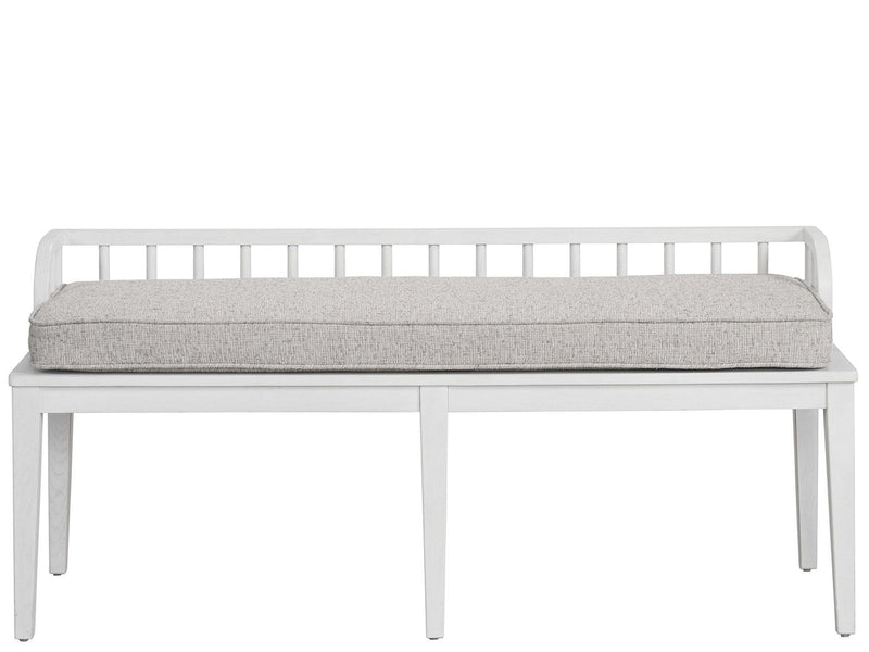 Modern Farmhouse Finn Dining Bench Pearl Silver