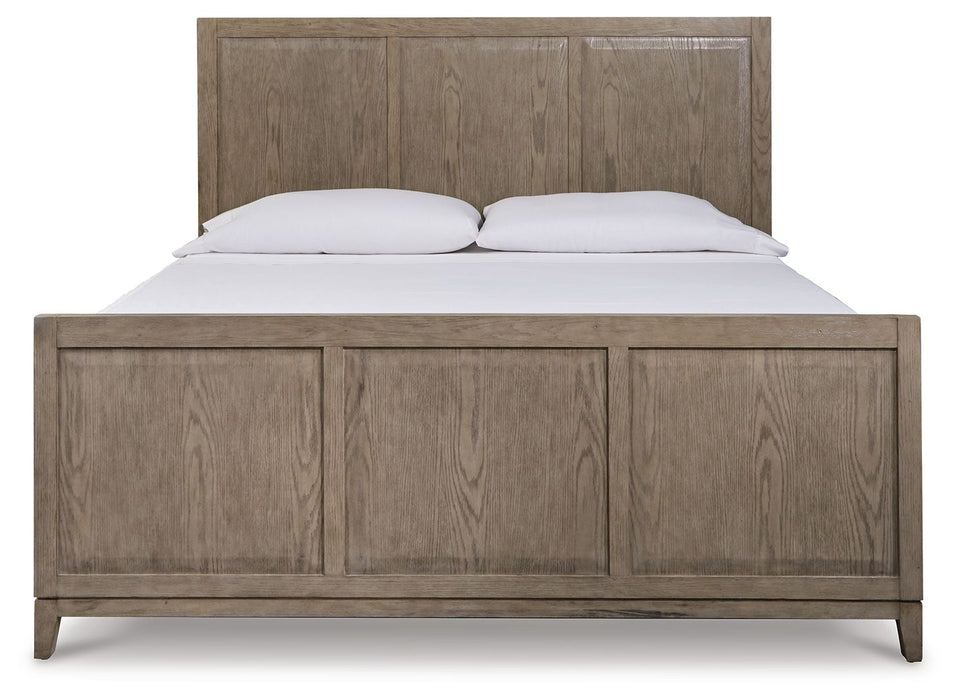 Chrestner Gray Panel Bed - Queen