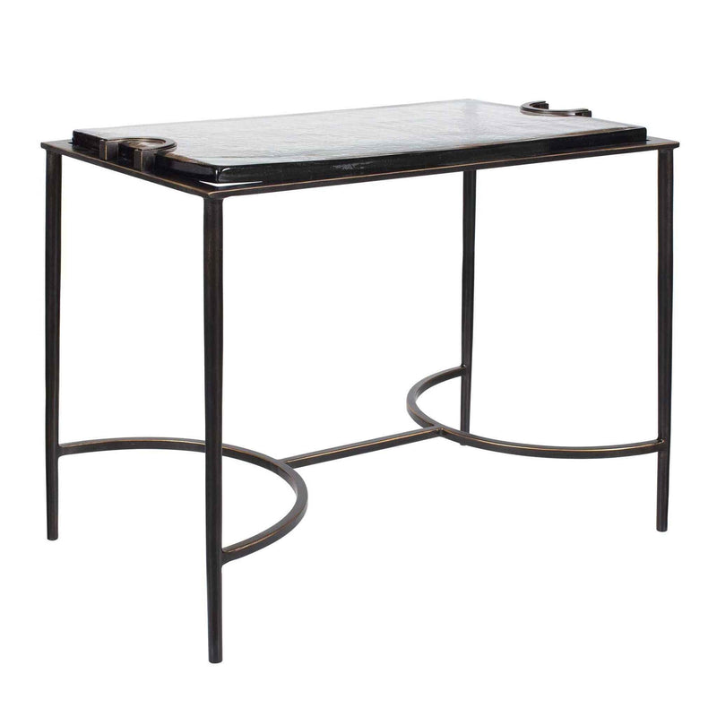Eisen - Textured Glass Accent Table - Bronze