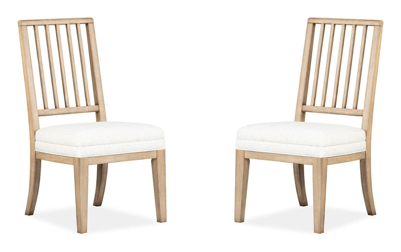 Coventry - Upholstered Side Chair With Solid Wood Back (Set of 2) - Honey Wheat