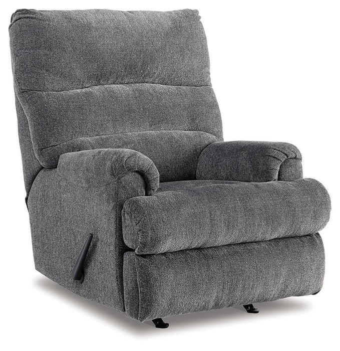 Man Fort - Rocker Recliner - Fabric - Graphite