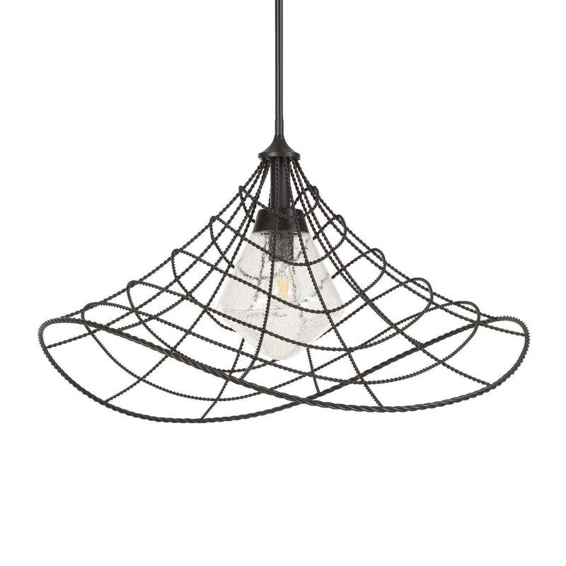 Whirlwind - 1 Light Indoor-Outdoor Pendant - Dark Bronze