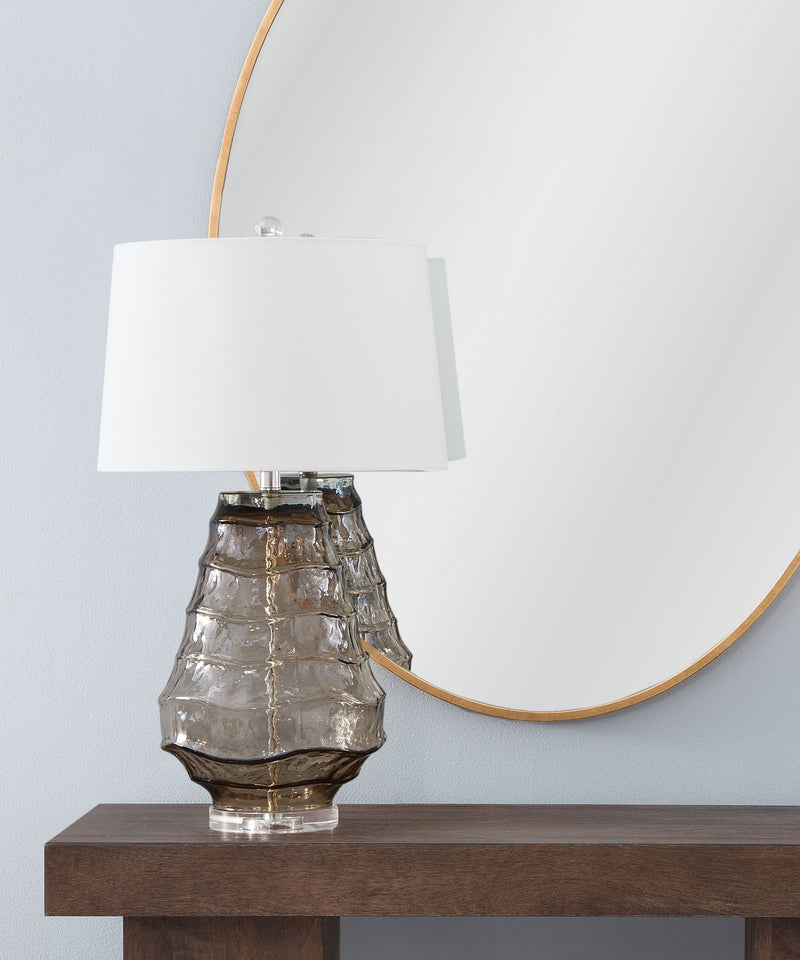 Monaco - Table Lamp - Light Brown / White