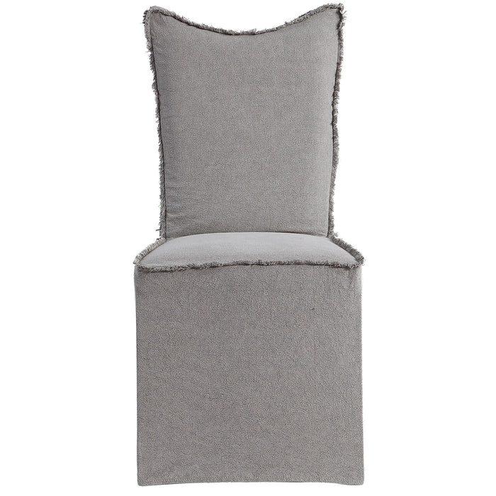 Narissa Armless Chairs (Set of 2) Gray