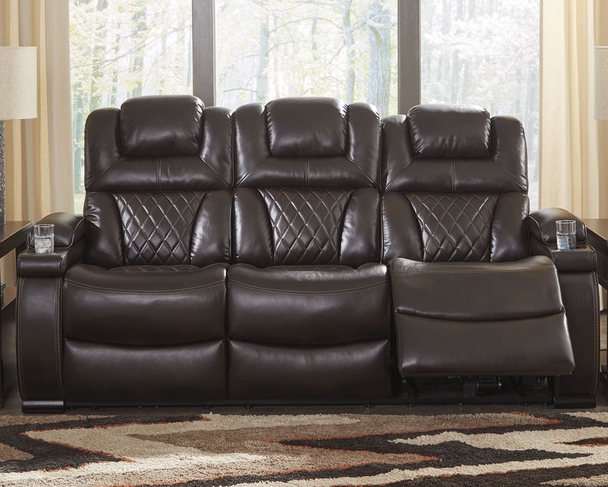 Warnerton Dark Brown 3 Pc. Power Sofa, Loveseat, Recliner