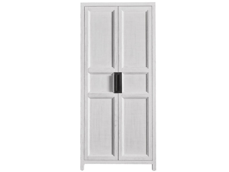 Modern Farmhouse Morgan Utility Cabinet Pearl Silver