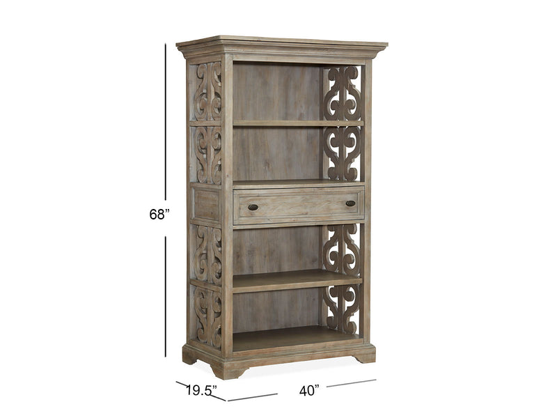 Tinley Park - Bookcase - Dove Tail Gray