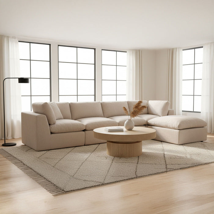 Cates - Corner Chair - Pebble