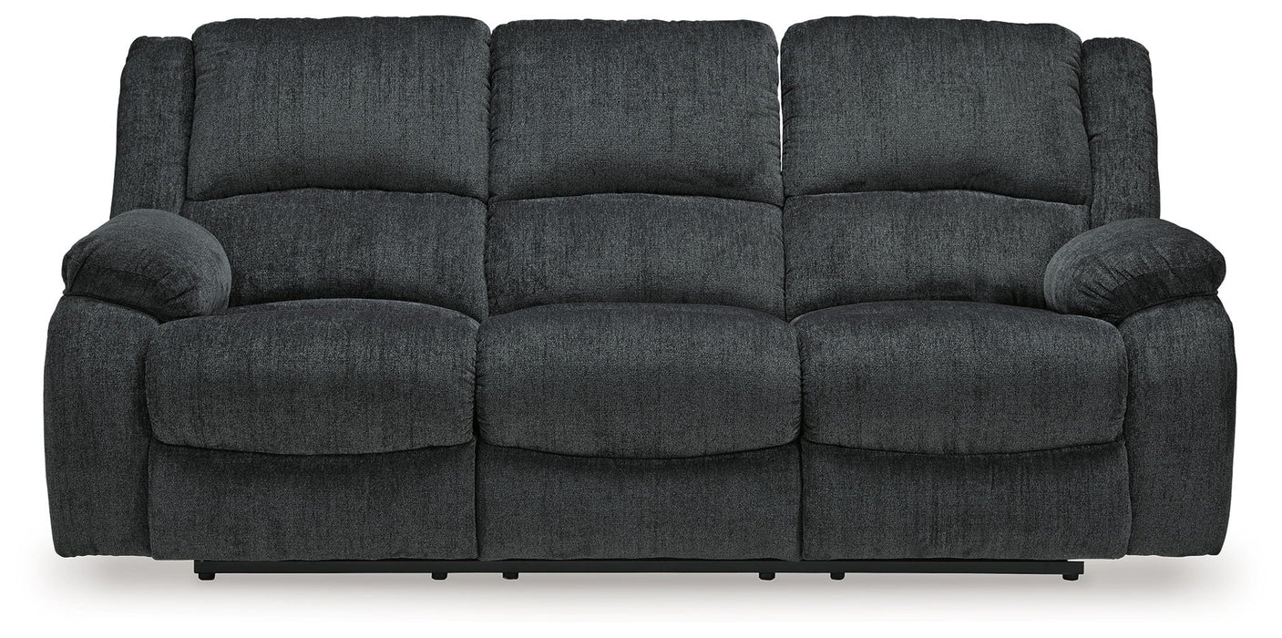 Draycoll - Reclining Power Sofa - Fabric - Slate