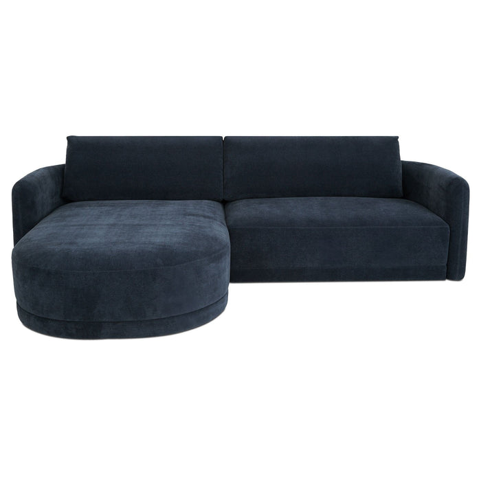 Emmy - Sectional Left - Dark Blue