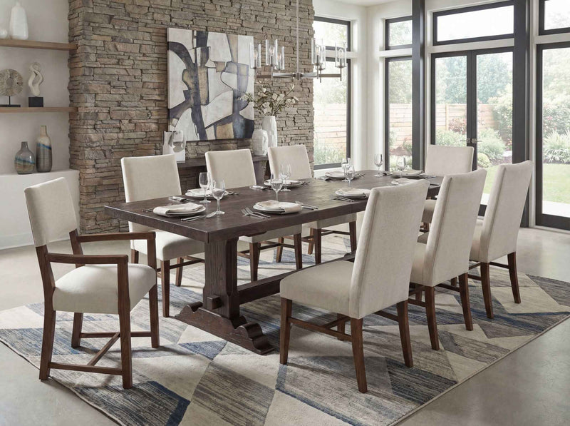 Driftwood - Upholstered Side Chair (Set of 2) - Beige / Worn Saddle