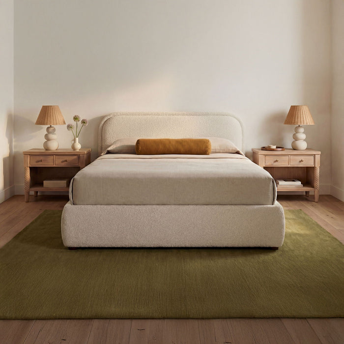 Colin - Queen Storage Bed - Oatmeal