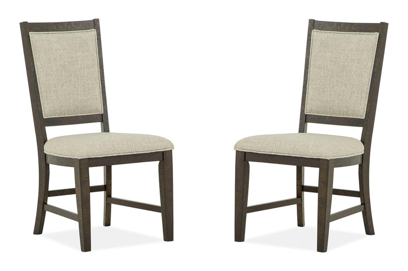 Westley Falls - Step Up Side Chair With Upholstered Seat & Back (Set of 2) - Graphite