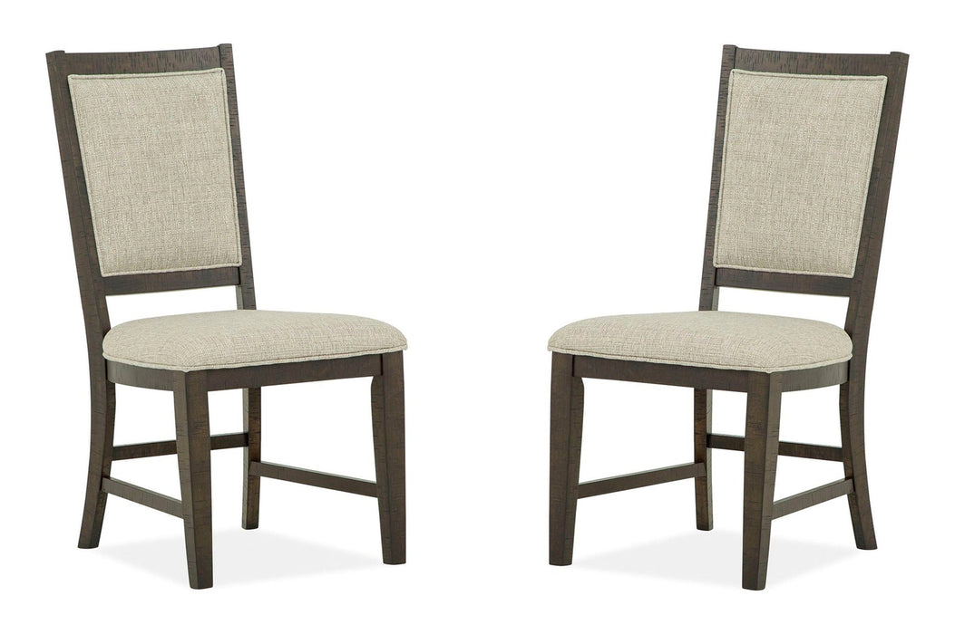 Westley Falls - Step Up Side Chair With Upholstered Seat & Back (Set of 2) - Dark Brown