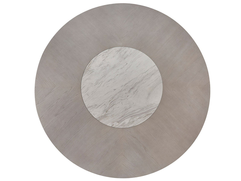 Modern Round Dining Table Pearl Silver