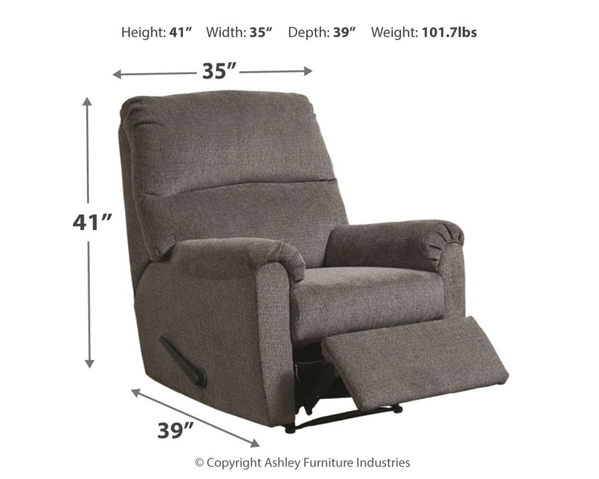 Nerviano - Zero Wall Recliner - Dark Gray