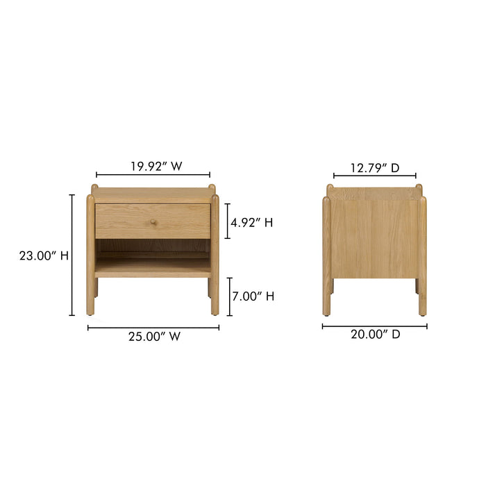 Billy - Nightstand - Natural