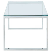 Zevon Coffee Table in Silver - Furniture Depot