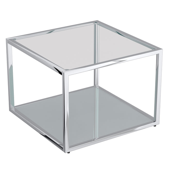 Casini 3pc Coffee Table Small Silver