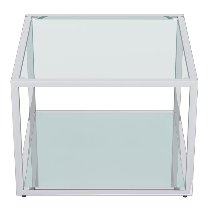 Casini 3pc Coffee Table Small Silver