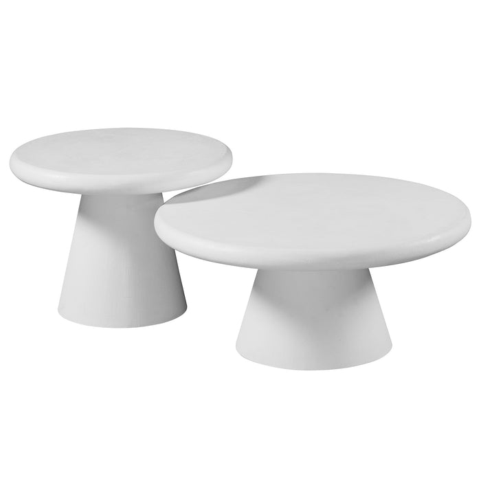 Galio 2pc Coffee Table Set White