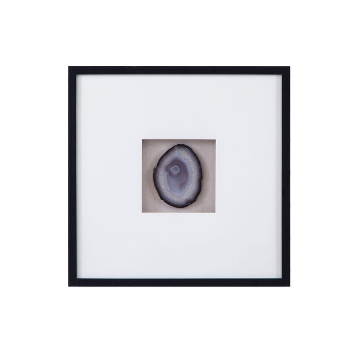 Crystal Geode II Wall Art - Blue / White