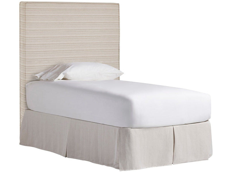 Oasis - Upholstered Twin Headboard - Beige / Gray