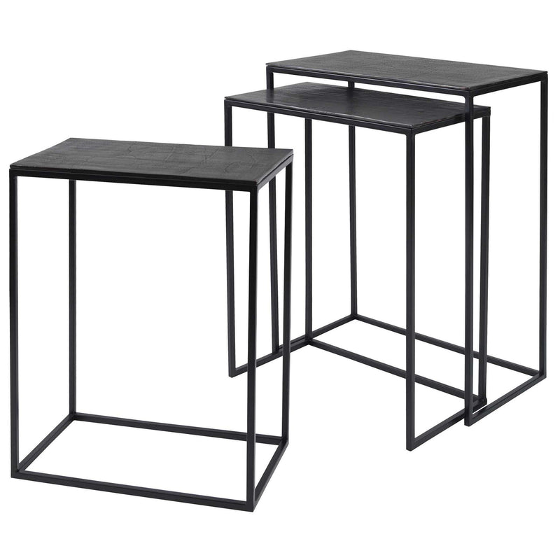 Coreene - Iron Nesting Tables (Set of 3)