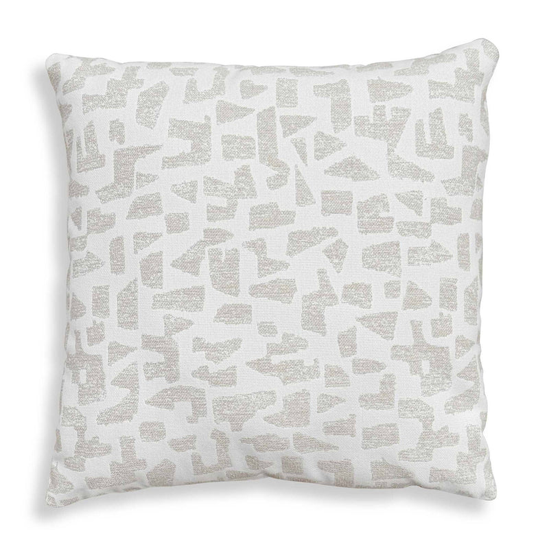 Scatter - Abstract Outdoor Pillow - Gray / White