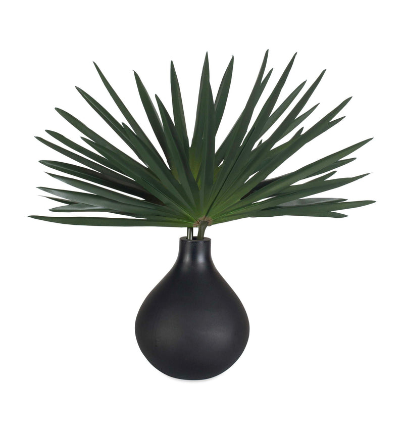 Axis Palm - Accent & Vase - Black / Green