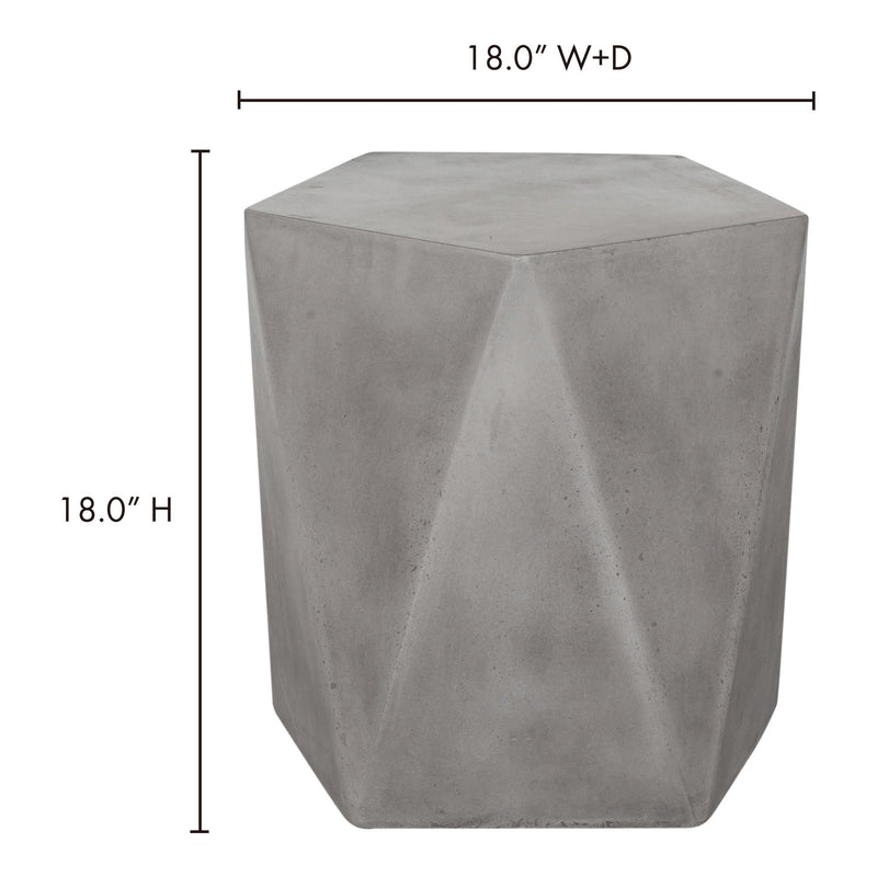 Gem - Outdoor Stool - Gray