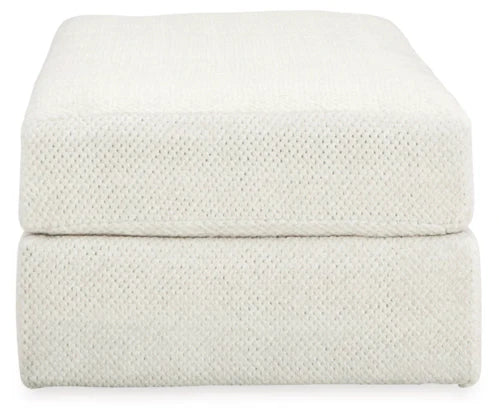 Karinne Oversized Accent Ottoman -Linen