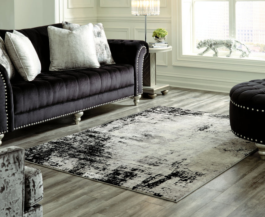 Zekeman Black / Cream / Gray Rug