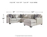 Dellara 4-Piece Sectional with RHF Chaise - Furniture Depot (7893865431288)