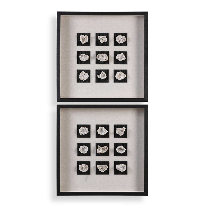 Geode - Linen Shadow Box - Black