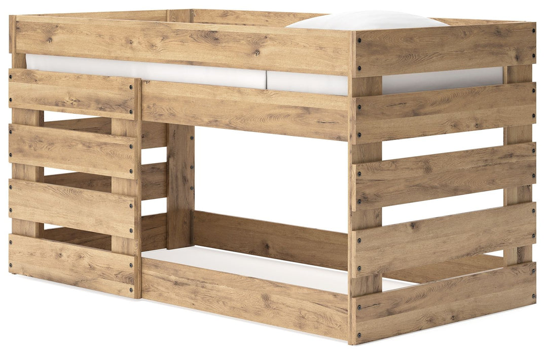 Larstin Brown Twin Loft Bed