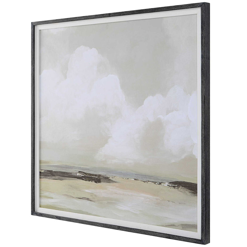 Soft Clouds - Framed Print - Silver