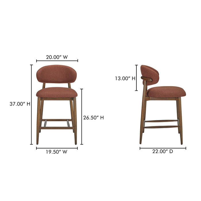 Ellie - Counter Stool - Rust