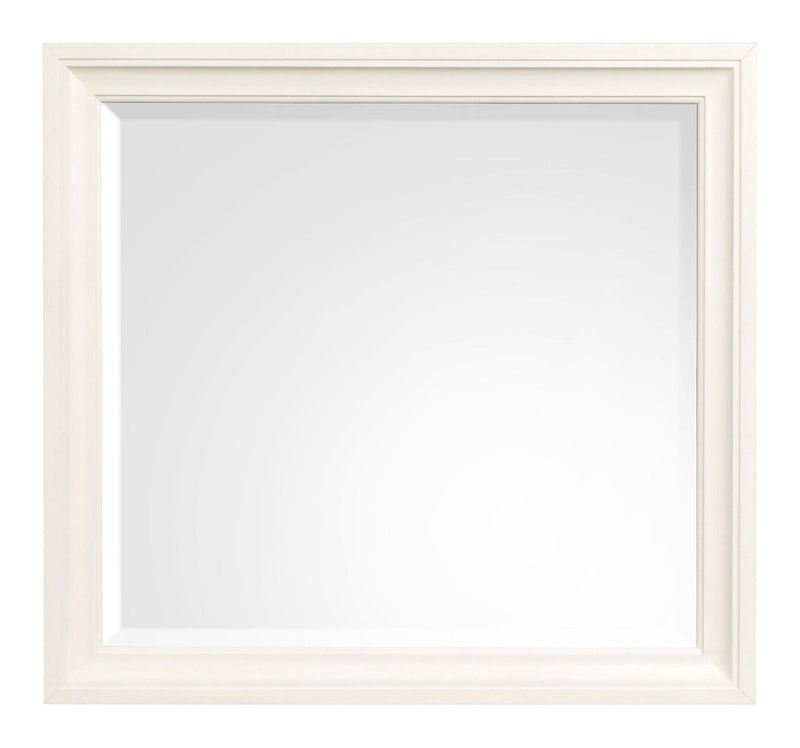 Kingston - Landscape Mirror - Whisper White And Cerused Nutmeg