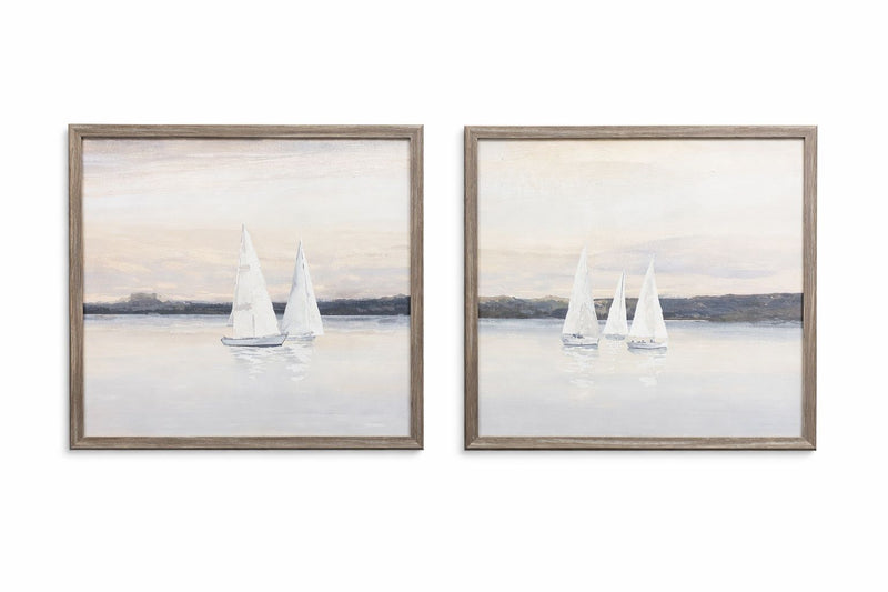 Twilight - Framed Print (Set of 2) - Beige