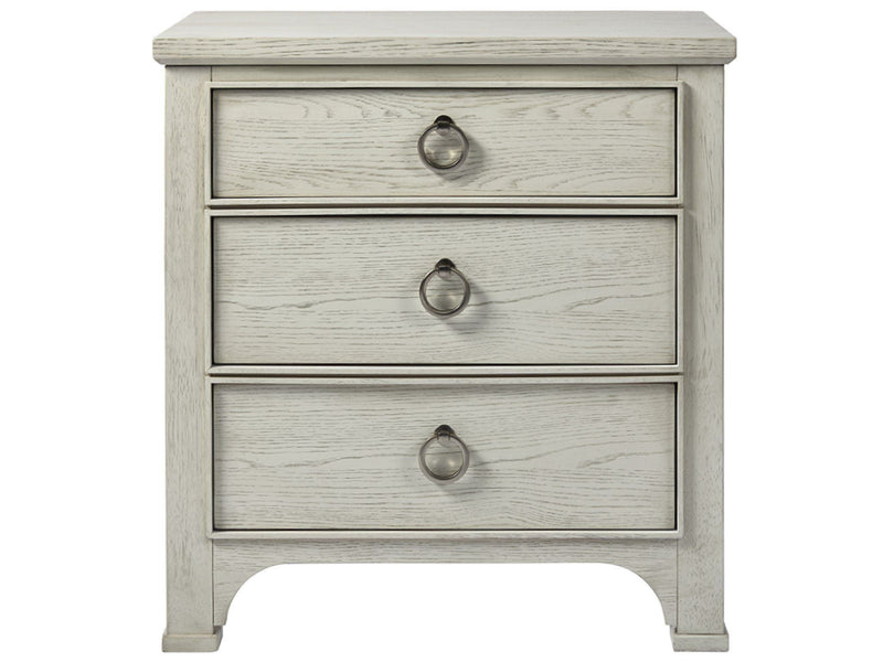 Escape Nightstand Pearl Silver