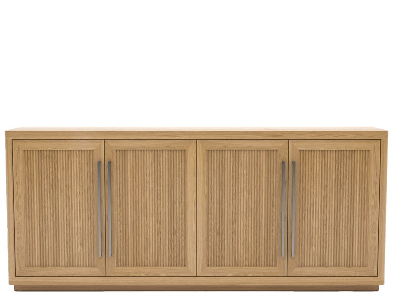 Modern - Media Credenza - Light Brown