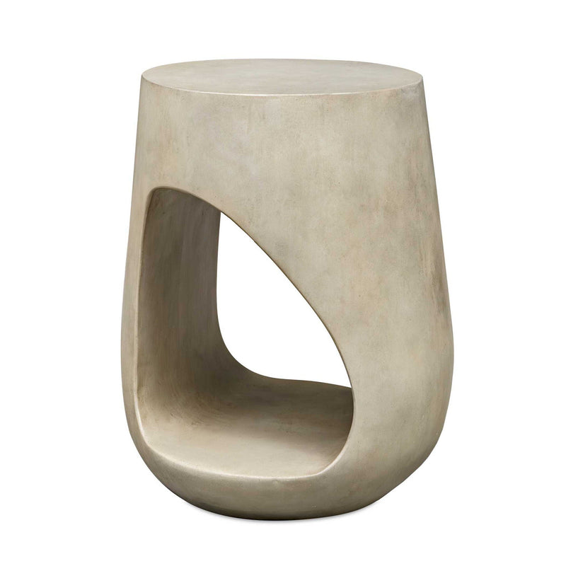Lithos - Outdoor Accent Table - Gray