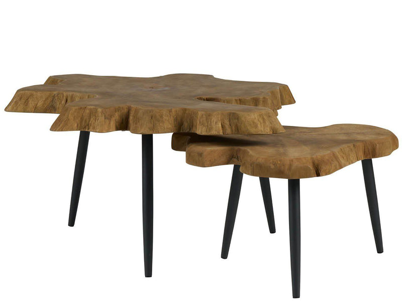 Oasis - Driftwood Nesting Tables - Light Brown
