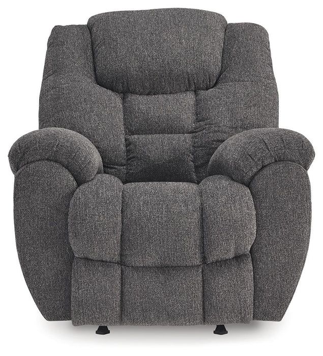 Foreside - Rocker Recliner - Fabric - Charcoal