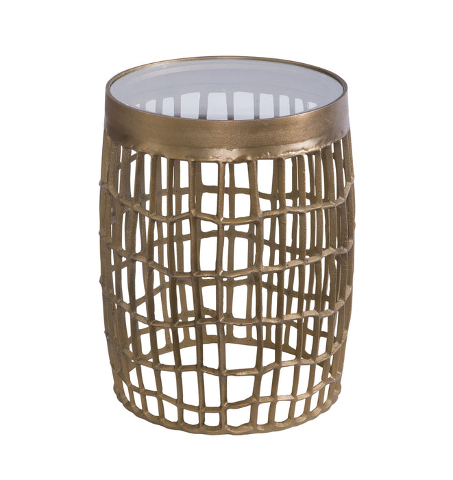 Harper - Accent Table - Antique Brass