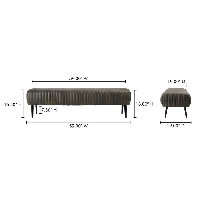 Endora - Bench - Dark Brown