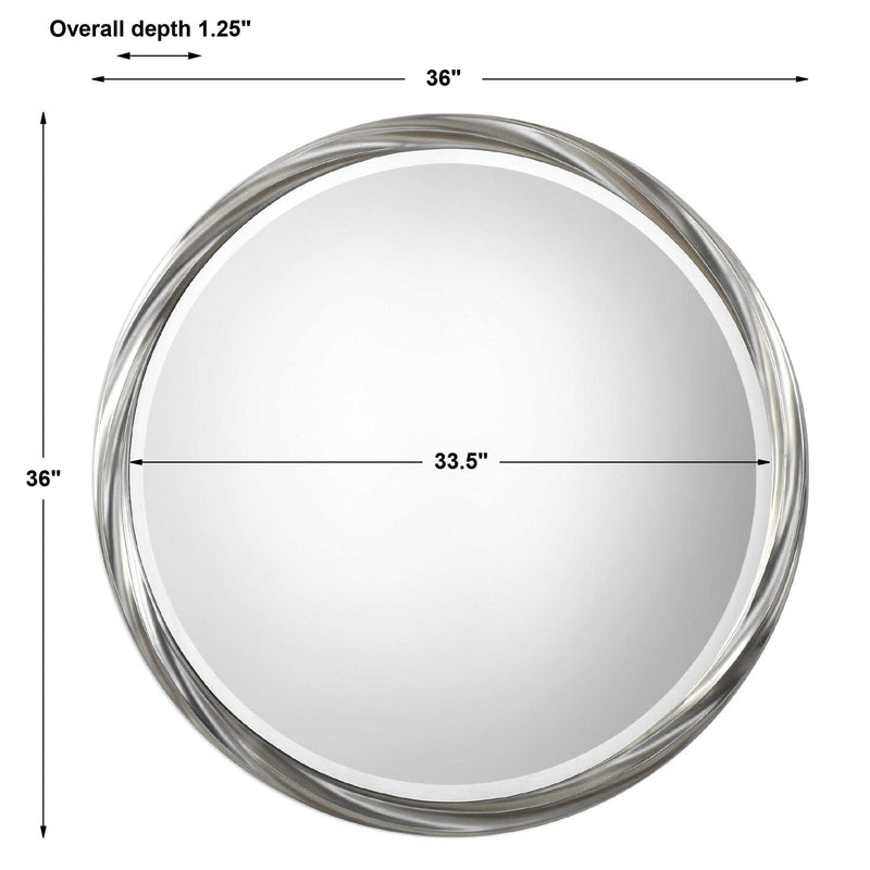 Orion - Round Mirror - Silver